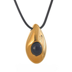 Naszyjnik z zawieszką w kształcie kropli wody w stylu boho złoty