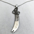Náhrdelník přívěsek Islám Muslimský meč Ali Zulfikar jednoduchý meč