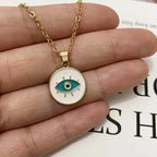 Naszyjnik z zawieszką Nazar Boncuk Biały