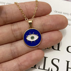 Naszyjnik z zawieszką Nazar Boncuk Niebieski