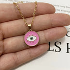 Naszyjnik z zawieszką Nazar Boncuk Różowy