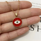 Naszyjnik z zawieszką Nazar Boncuk Czerwony