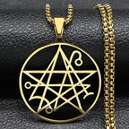 Collier Pendentif Necronomicon Lovecraft Cthulhu or