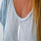 Naszyjnik z zawieszką pióro damski srebrny