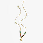 Naszyjniki z zawieszką słońca i perłami a