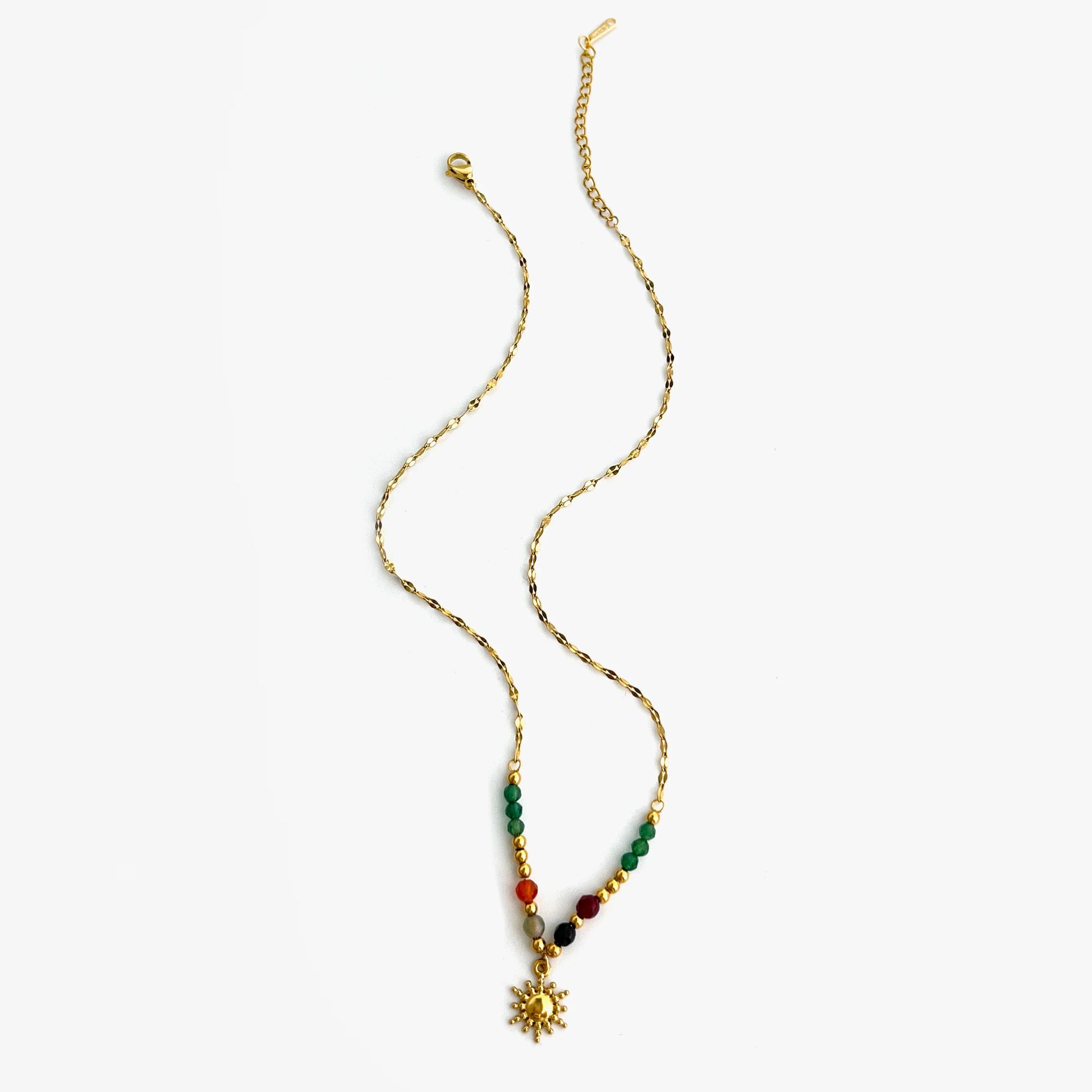 Colliers Pendentif Soleil et Perles a