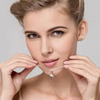 Naszyjnik z zawieszką w kształcie czterolistnej koniczyny dla kobiet, srebrny