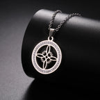 Naszyjnik z zawieszką Wicca Węzeł Czarownicy Amulet Ochronny srebrny
