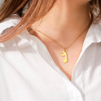 Naszyjniki dla par z zawieszką w kształcie nuty muzycznej w kolorze złotym