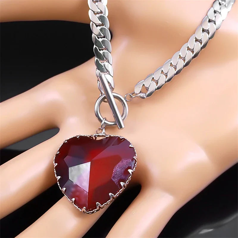 Collier Ras de Cou avec Pendentif Coeur 3