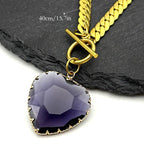 Naszyjnik obroża z wisiorkiem serce 8