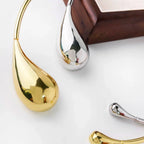 Naszyjnik obroża z zawieszką w kształcie kropli wody złoty