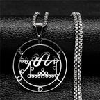 Sataniczny naszyjnik wisiorek duch demoniczny eligos