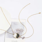 Naszyjniki dla par z zawieszką uroczych kotów złote