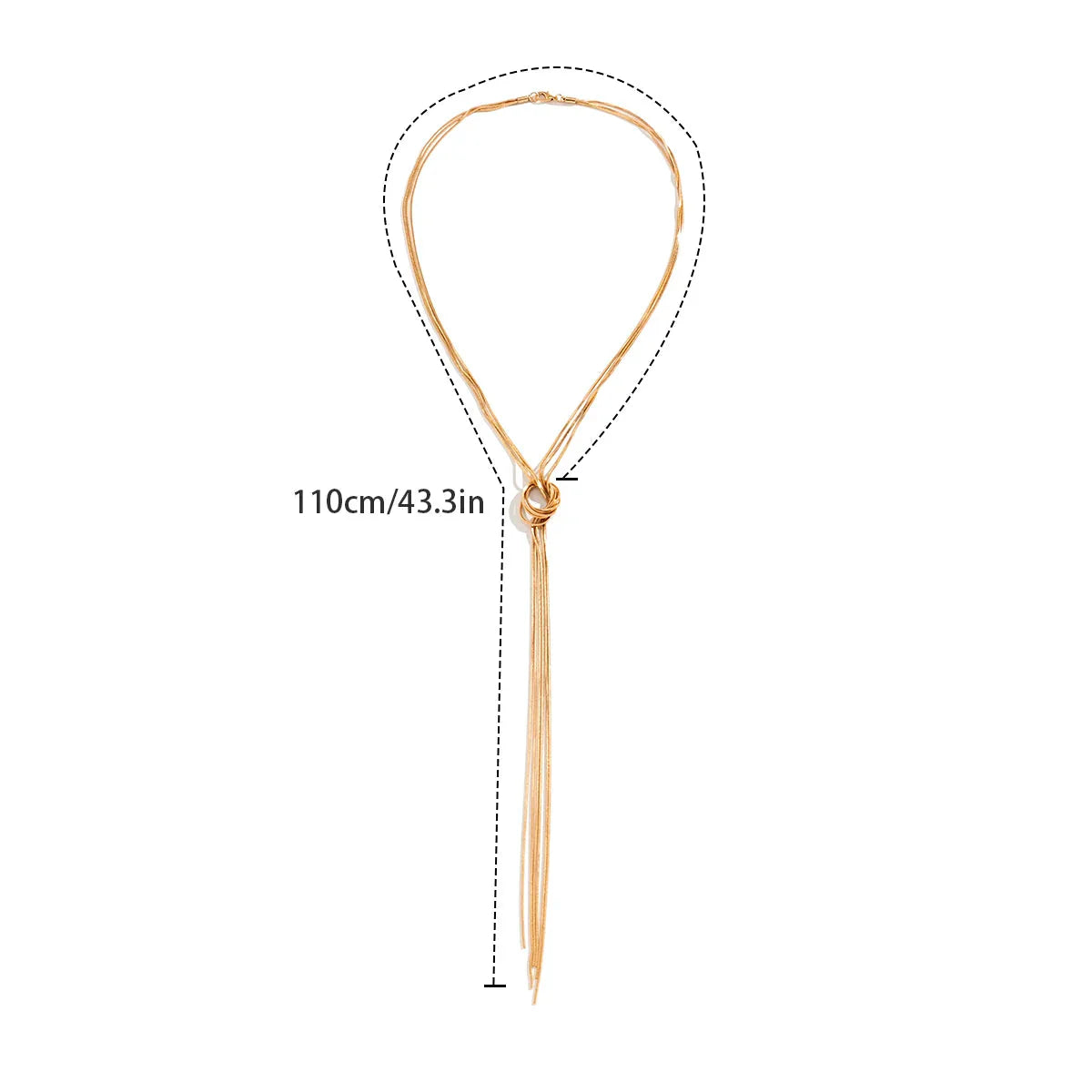 Long Collier De Décolleté avec Noeud femme