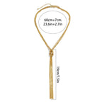 Długi naszyjnik na dekolt 