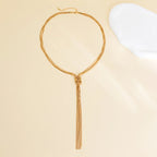 Długi naszyjnik na dekolt 