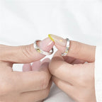 Zestaw 2 pierścionków dla par, pierścień Księżyc i Słońce z cyrkonią