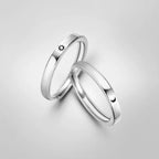 Zestaw 2 pierścionków dla par, pierścień Słońce i Księżyc romantyczny