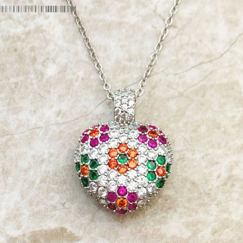 Wisiorek Kwiatowe Serce - Exception®