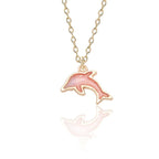 Wisiorek Różowy Delfin