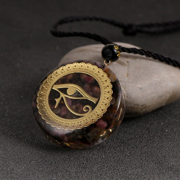 Pendentif Pierre Orgonite & Collier Homme femme Protection Méditation