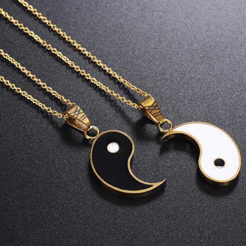 Wisiorek Yin Yang rozdzielny Złoty
