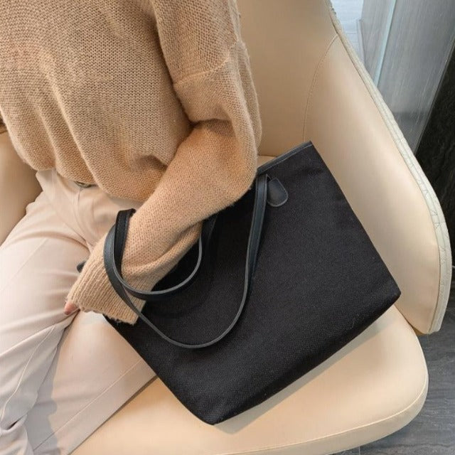 Sac Cabas en Toile Noir